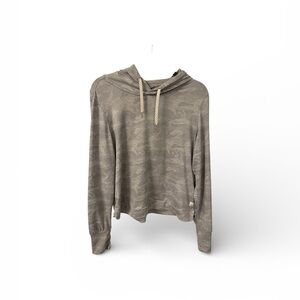 Vuori Heather Gray Camo Essential Halo Hoodie size L